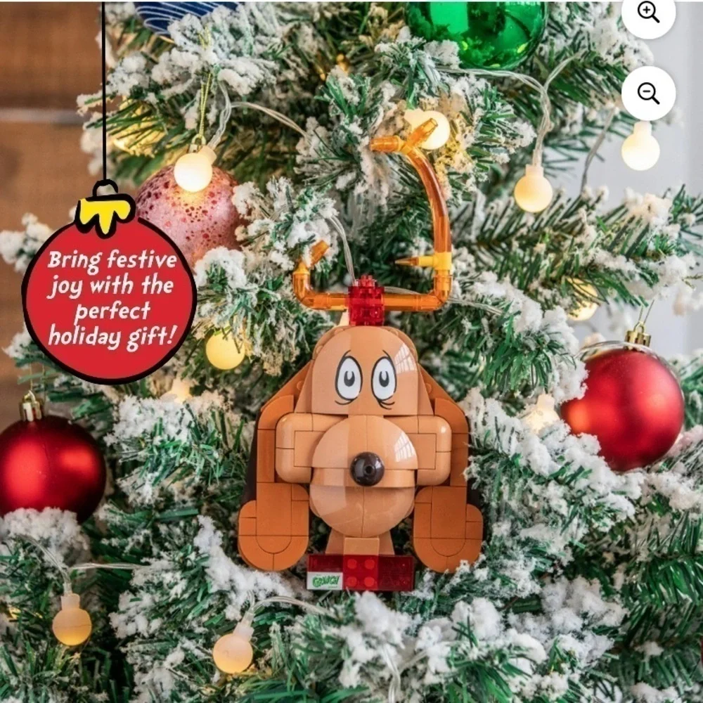 The Grinch Max the Dog Brickcraft Block Building Set NEW Christmas Ornament